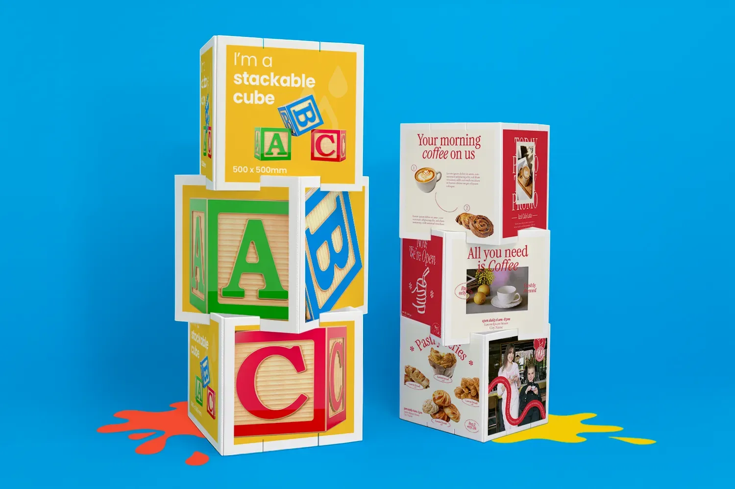Stackable Display Cubes
