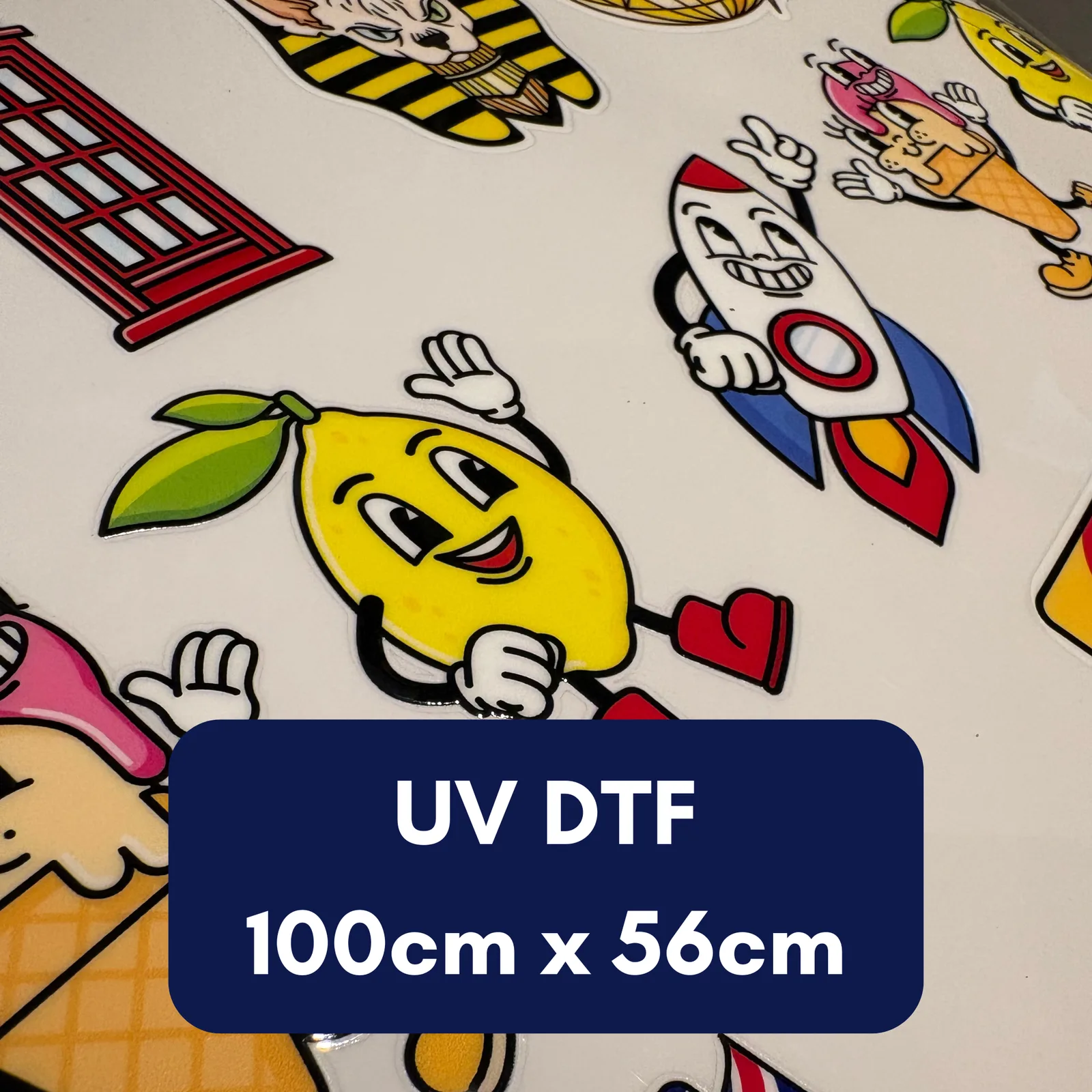 UV DTF Transfer Sheet – 100cm x 56cm