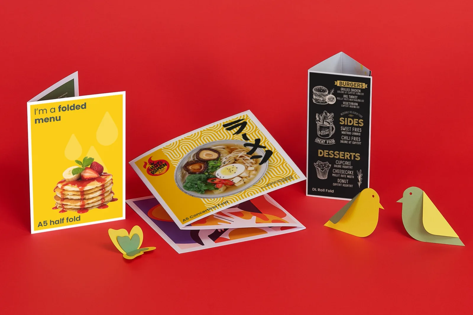 Folded Menus