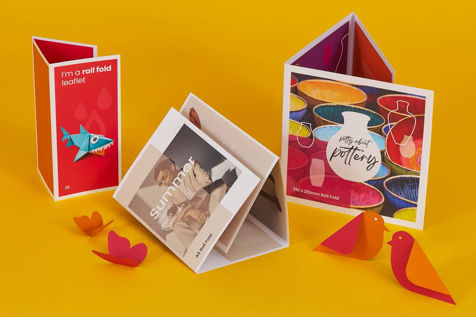 Roll Fold Leaflets