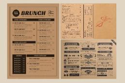 Kraft Menu A5 Single Side