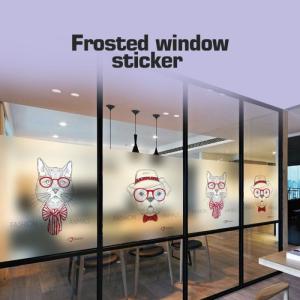 Frosted window sticker