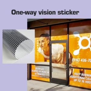 One way vision sticker